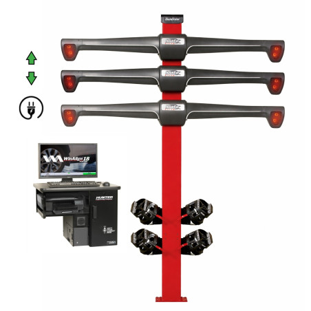Ratų geometrijos stendas HawkEye Elite LZ su sienine konsole HawkEye Elite LZ Premium