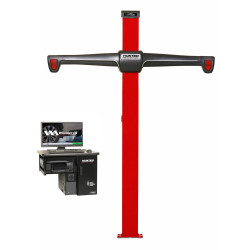 Ratų geometrijos stendas HawkEye Elite FC su sienine konsole