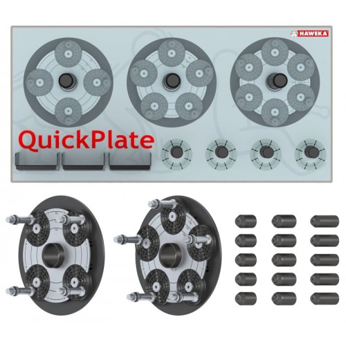 Reguliuojamų prispaudimo plokščių komplektas QuickPlate IV