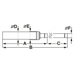 Hidraulinis traukimo cilindras (10 t) Omega-Hidraulinė įranga