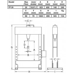 Hidraulinis presas (20 t) FP 20 Compac-Presai