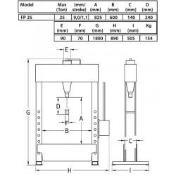 Hidraulinis presas (25 t) FP 25 Compac-Presai