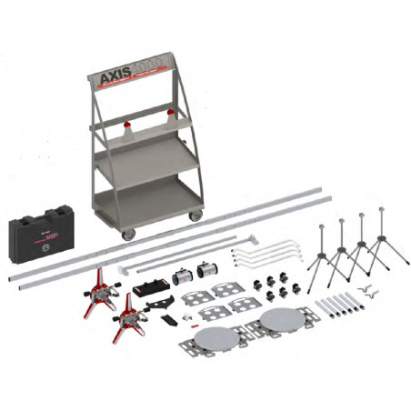Kamerinis-kompiuterinis sunkiojo transporto ratų/ašių geometrijos reguliavimo stendas Haweka AXIS4000 PRO